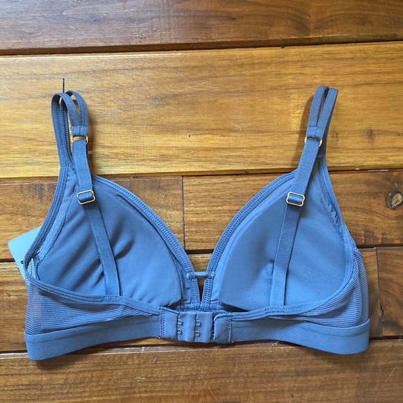 NWT Lively The Mesh Trim Padded Bralette Smoke Small - Picture 5 of 10